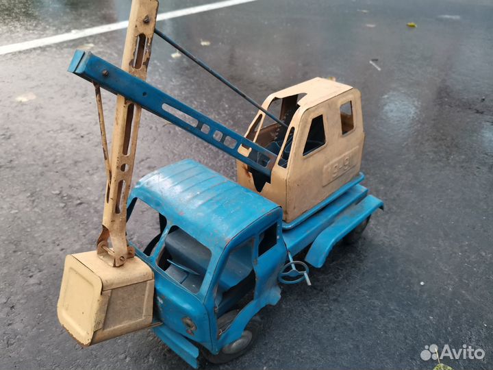 Игрушки СССР машинка сим экскаватор