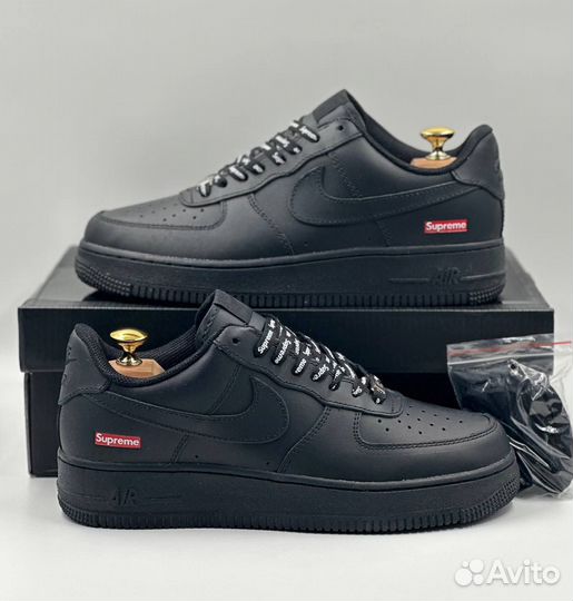 Кроссовки nike air force 1 low x supreme black