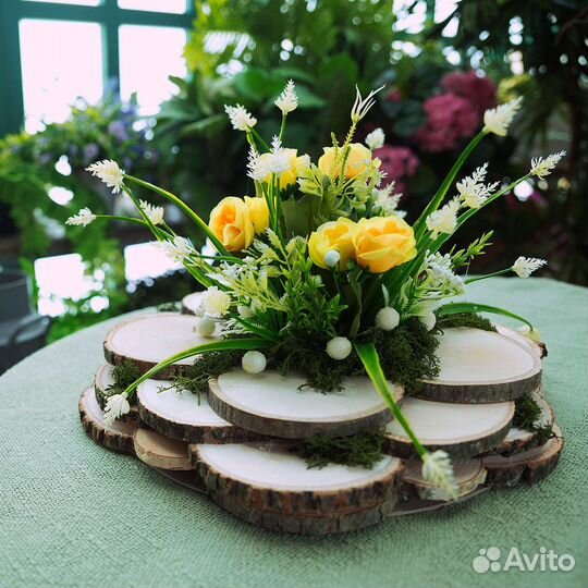 Blumentag срез-01 срез дерева набор d. 9 см 4 шт