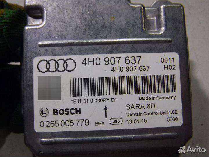 Датчик ускорения Audi A8 D4 4H