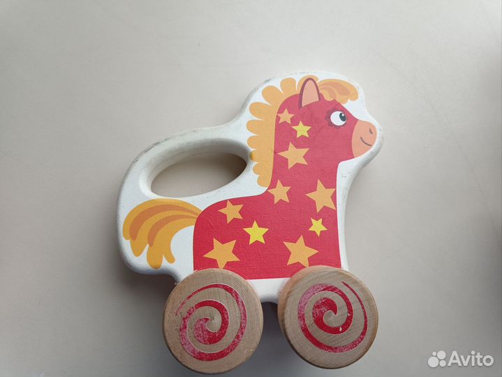 Игрушки деревяшки каталки