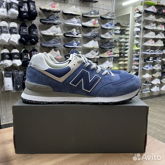 Кроссовки мужские New Balance 574 Navy White 49