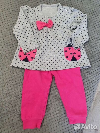 Детские вещи пакетом для девочек, р-р 68, 74