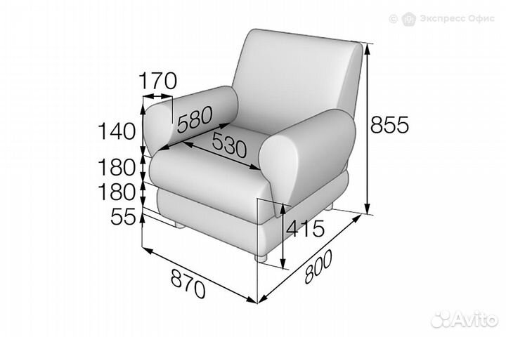 Мягкое кресло Матрикс М1-2