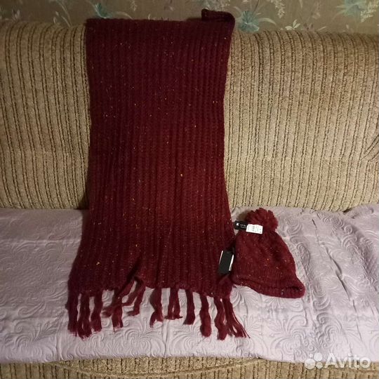 Женский шарф и шапка