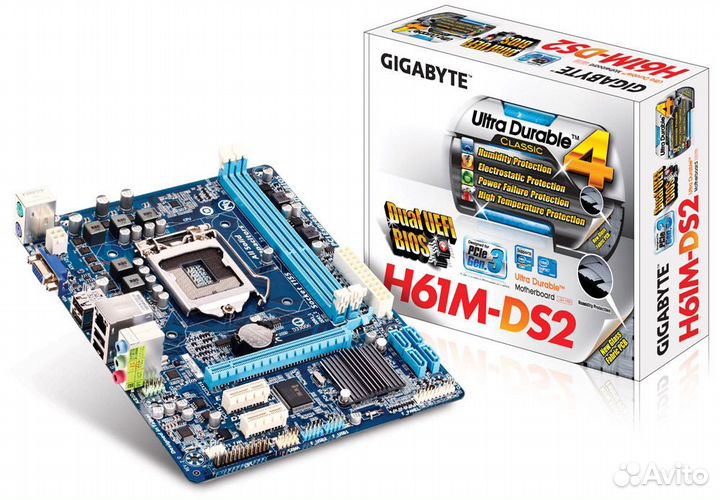 Материнская плата gigabyte GA-H61M-DS2 (rev. 2.0)