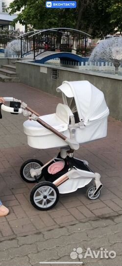 Коляска 2 в 1 эко кожа