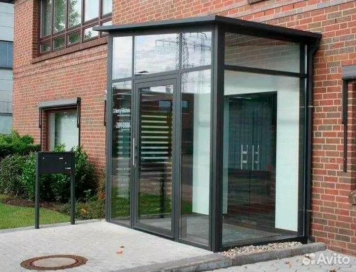 Остекление входной группы/ Остекление коттеджей