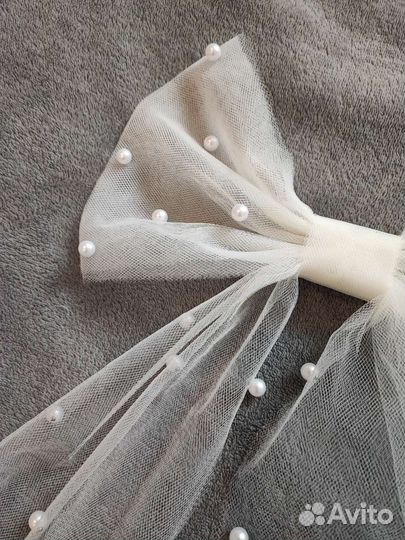 Бант для волос свадебный праздничный