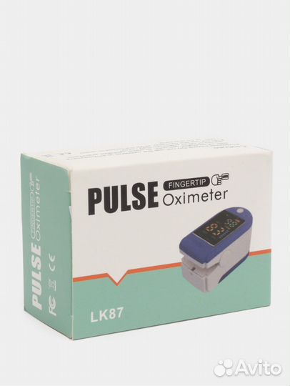 Пульсоксиметр медицинский на палец (пульсометр)