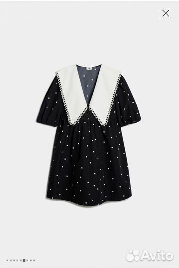 Платье lime с воротником xs