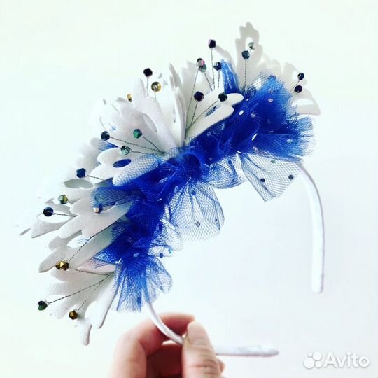 Ободок снежинка