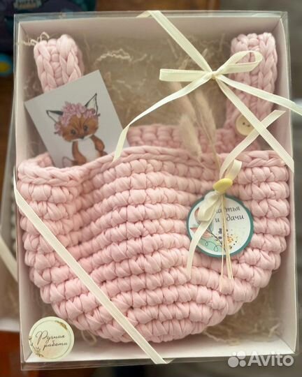 Подвесная корзинка-карман для детской кровати