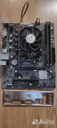 Материнская плата + AMD A8 7600 radion r7 4c+6g