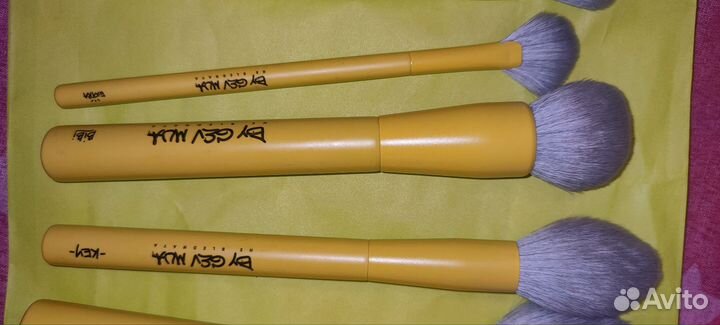 Кисти Face 1 by GEV MUA набор жёлтый