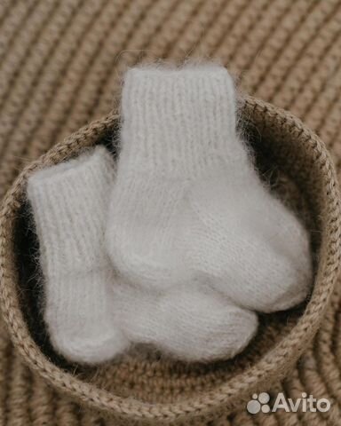 Варежки и носки из собачьей шерсти