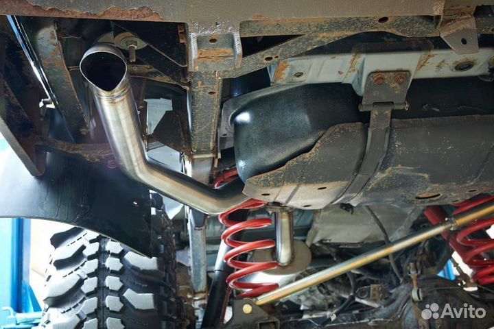 Выхлопная трасса Toyota Land Cruiser 78 1kzte BMS