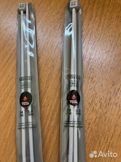 Спицы вязальные круговые и прямые Vita (Германия)