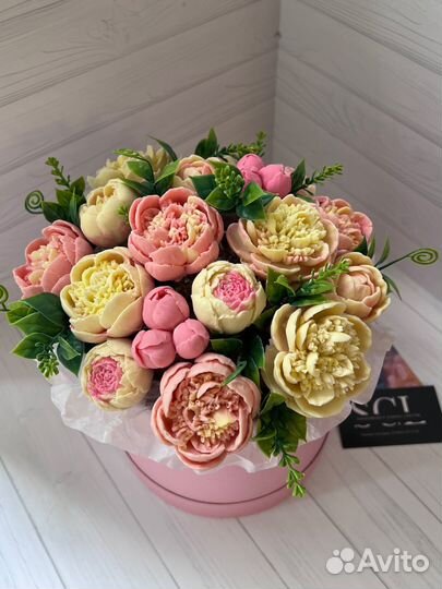 Пионы из шоколада