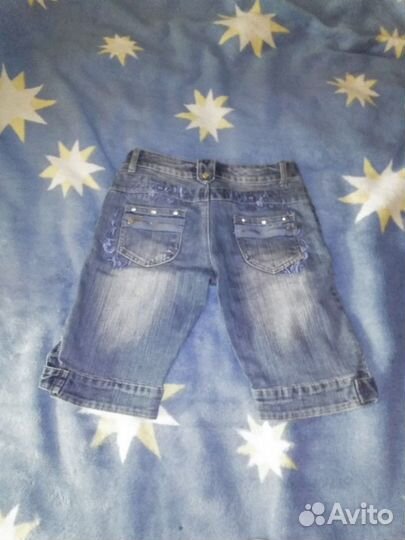 Шорты белые,джинсовые