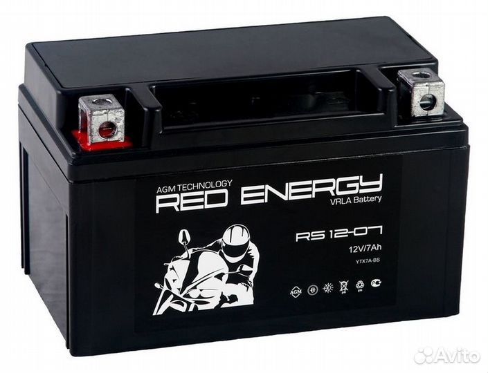 Аккумулятор RS ст-12-07 12V7 А/ч п.п. Red Energy