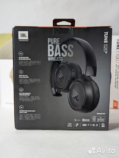 Наушники jbl tune 520bt оригинал новые