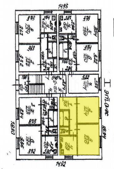 2-к. квартира, 44,7 м², 1/3 эт.