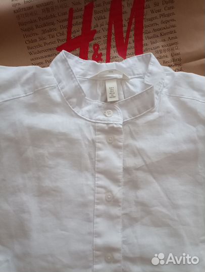Рубашка hm лен