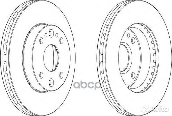 Диск тормозной KIA RIO 1.3/1.5 00-05 передний D