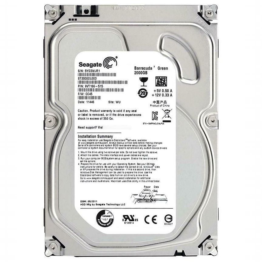 [ST2000DL003] Жесткий Диск Seagate 2tb Sata3 3.5 St2000dl003