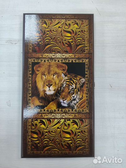 Нарды деревянные 40 см Львы