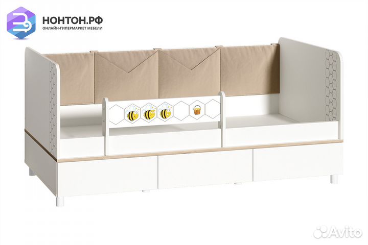Кровать Эйп 11.40 белый шагрень