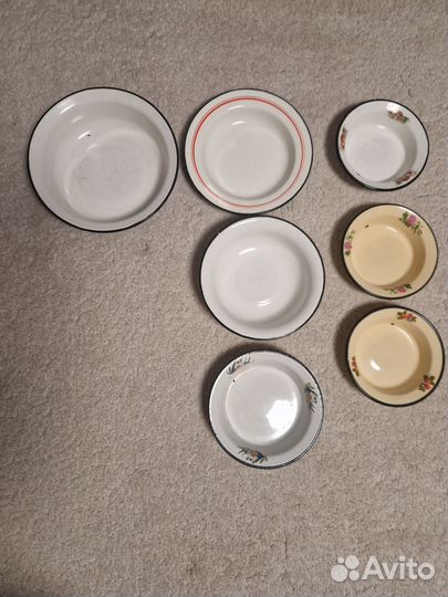 Тарелки металлические