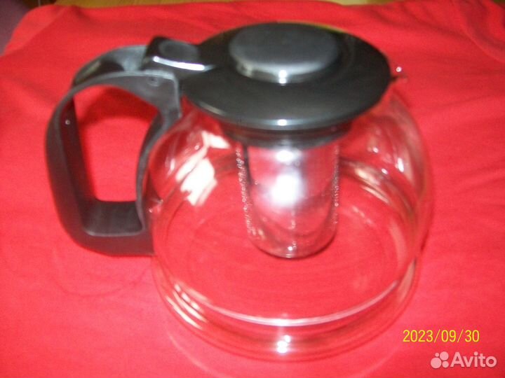 Чайник заварочный стеклянный с ситечком