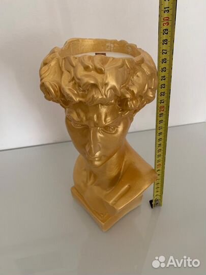 Гипсовая голова давида свеча