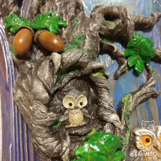 Вешалка/ключница/панно «Сон старого дуба»