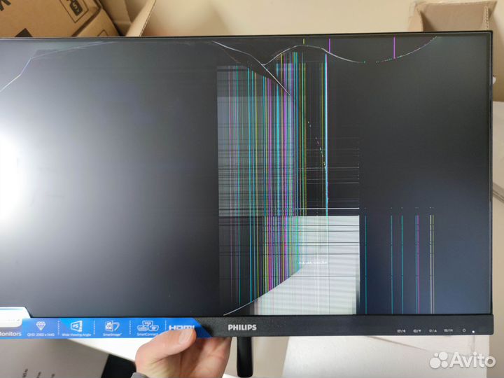 Монитор Philips 245E1S, 23.8 разбит
