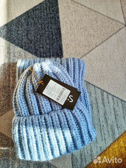 Шапка с шарфом женская зимняя