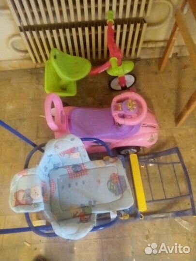 Детские санки с колесами игрушечный автомобиль