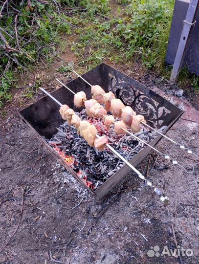 Костровая чаша квадратная с доставкой по РФ