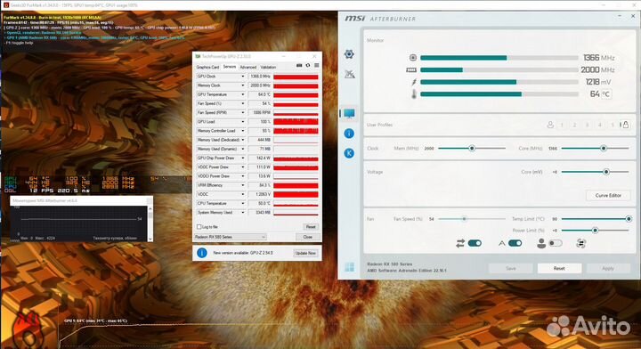 XFX Radeon RX 580 8 гб 2304sp