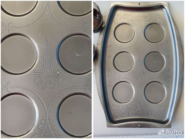 Набор кофейный на 6 персон на подносе Олимпиада 80