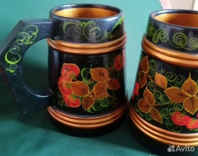 Пивные кружки хохлома