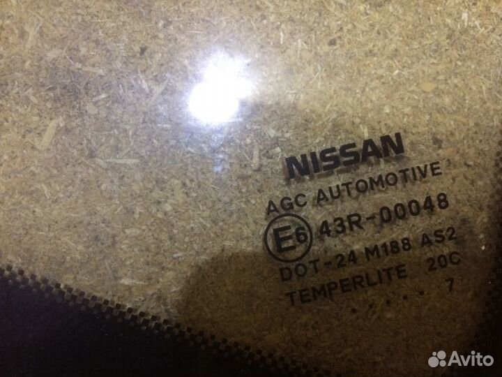 83312JD00A Стекло глухое правое Nissan Qashqai J10