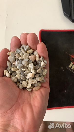 Аквариумный грунт молочно белого цвета