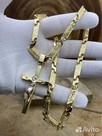 Судская золотая цепь литьевая кусковая