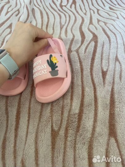 Шлепки детские для девочки