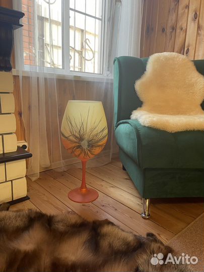 Напольная ваза - бокал, большая