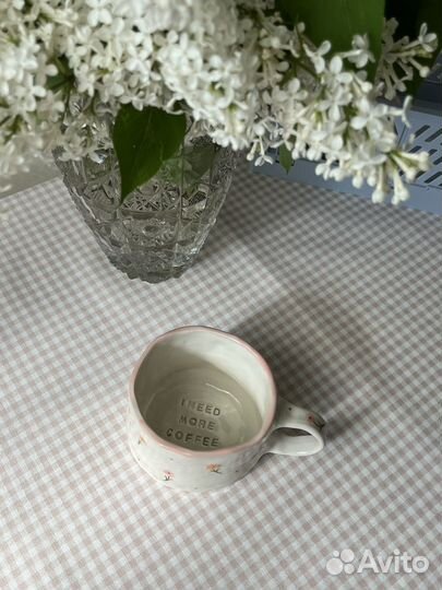 Керамическая кружка ручная работа