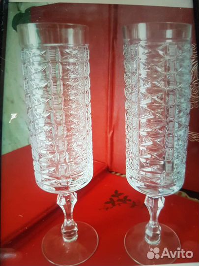Хрустальные фужеры бокалы